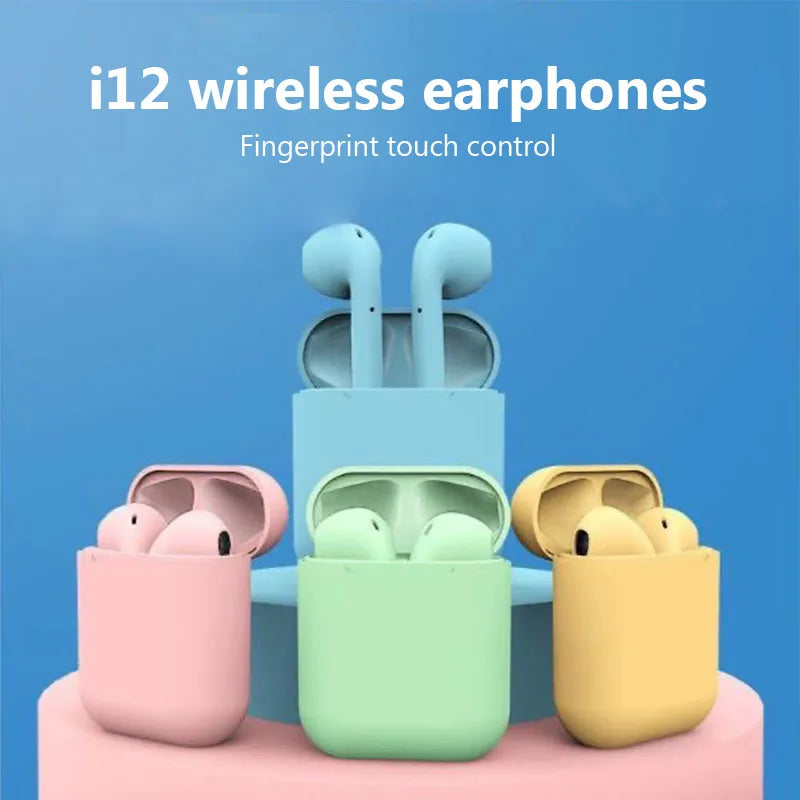 Wireless i7Mini2 TWS Bluetooth Earphones 5.0 Headphones Matte Macaron Earbuds Handsfree With Mic Charging Box Sports Headset i12