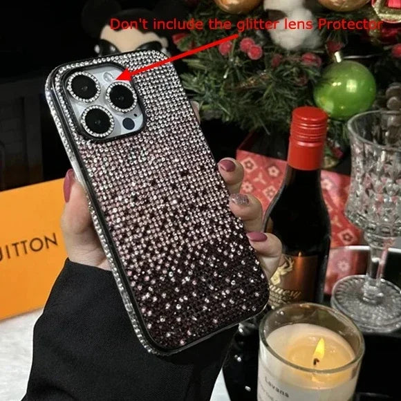 Luxury Case Full Shinny Diamond Bumper Frame Cover for iPhone 11 12 13 14 15 16 Pro/Pro Max X Xs Xr