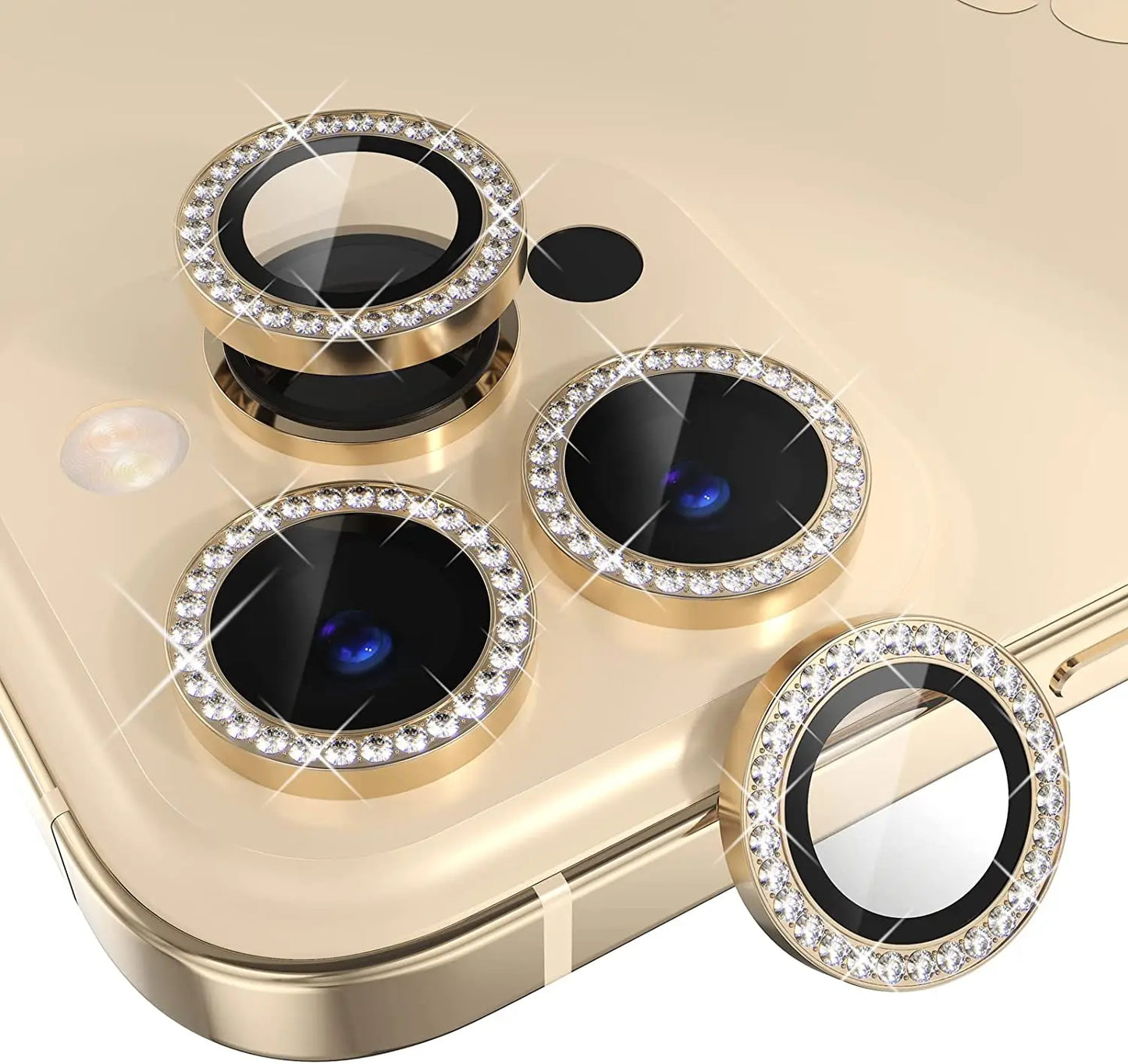 Glitter Diamond Rhinestone Camera Lens Protector for iPhone 16 16Pro 15 14 Pro Max Plus 13 12 Mini 11 14Pro 13Pro 14Plus 12Pro