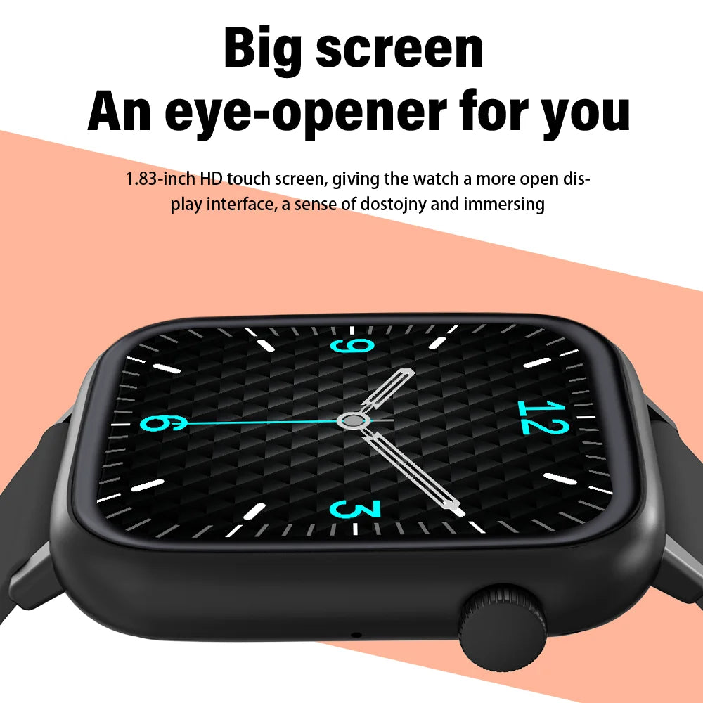 Bluetooth Talk Smart Watch Message Reminder Sleep Monitoring IP68 Waterproof 100+ Sport Mode Smart Watch Android IOS