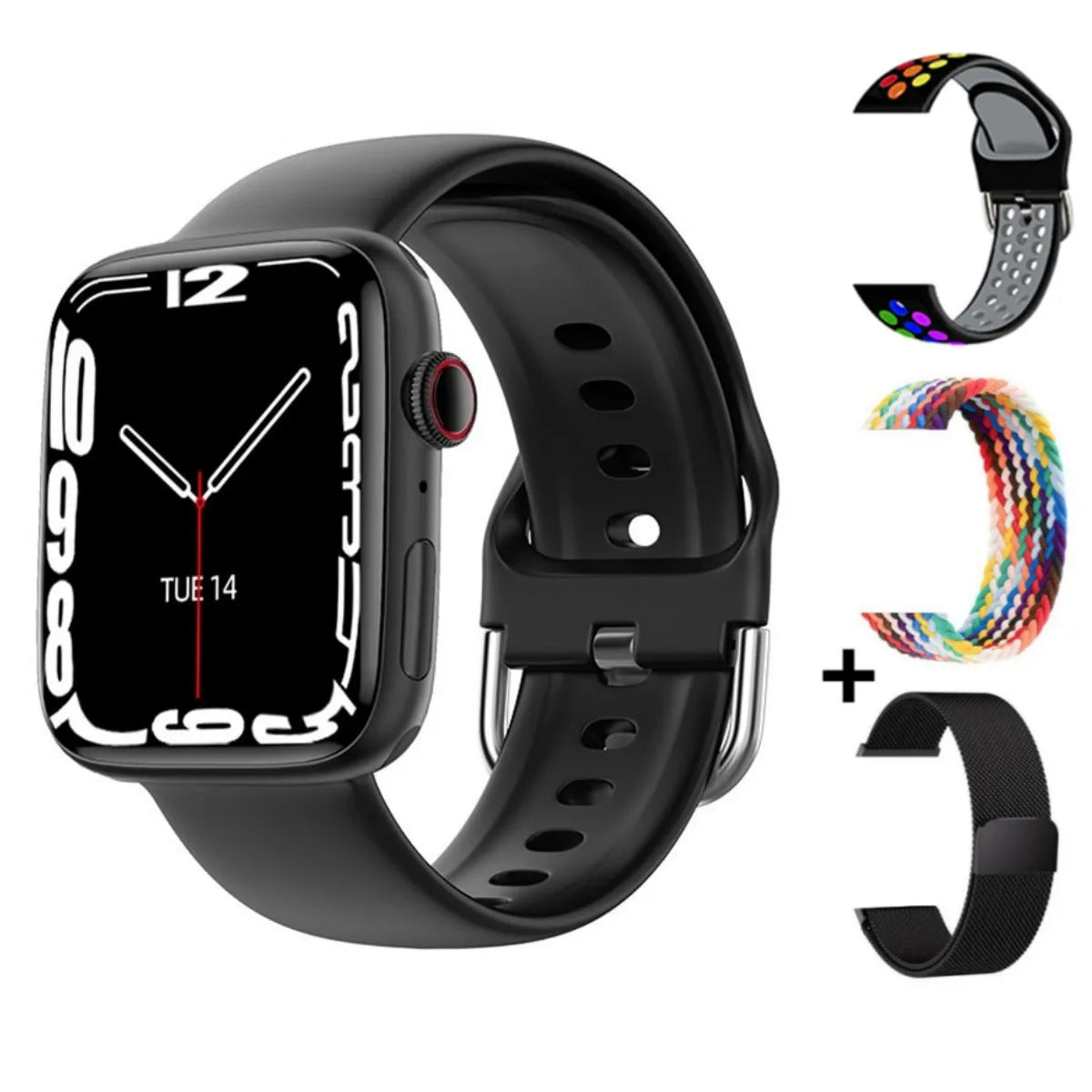 2025 NEW Smart Watch Wireless Charging Smartwatch Bluetooth Calls Men Women Watches Fitness Bracelet Custom Watch Face